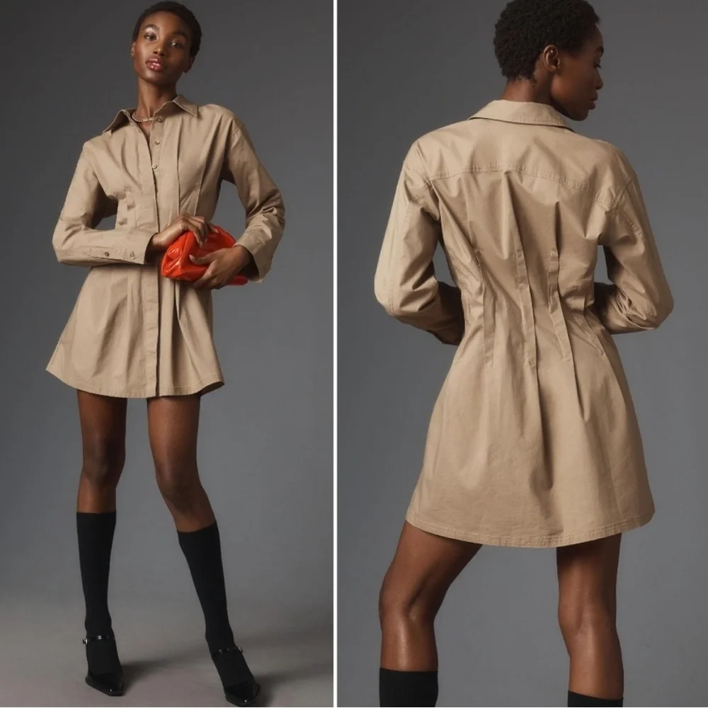 NWT Anthropologie pilcro pintuck shirt dress‎